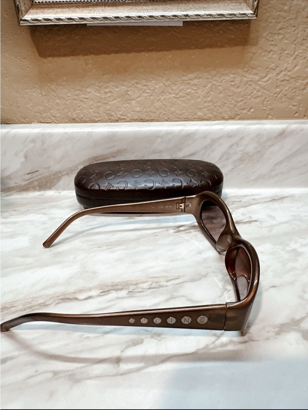 Authentic Celine Vintage Sunglasses - Bronze/Brown with Original Case - Picture 6 of 8